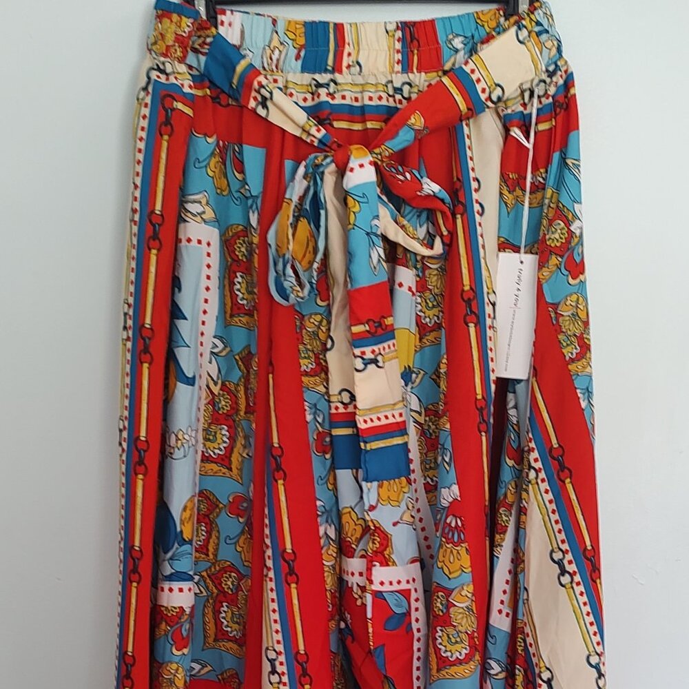 NWT Woman's Truly 4 You Colorful Skirt XL